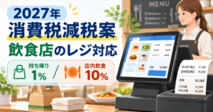 2027年の消費税減税案と飲食店のレジ対応